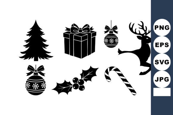 Christmas Holiday Vector Icons Including Graphics & Illustrations