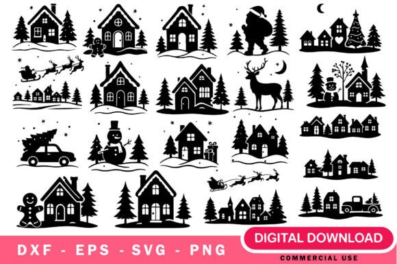 Christmas Village SVG Bundle