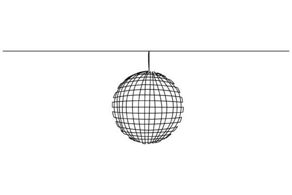 Disco Ball Light One Continuous Graphics & Illustrations
