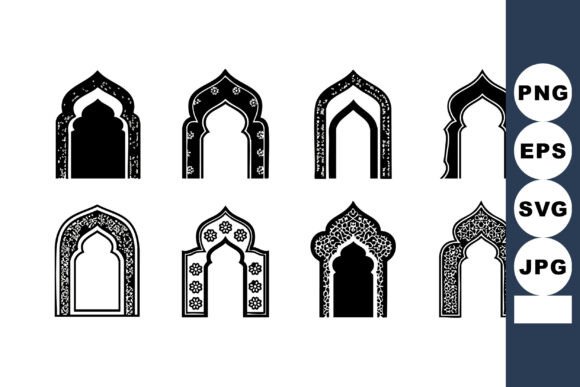 Islamic Style Ornamental Window Arches V