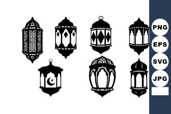 Traditional Arabic Lanterns Collection W Graphics